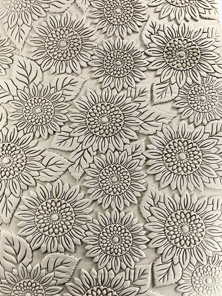 Gerbera Daisy Textured Rolling Pin