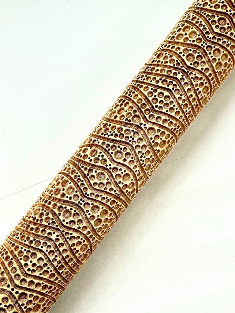 Mystical Bubbles 3D Textured Rolling Pin
