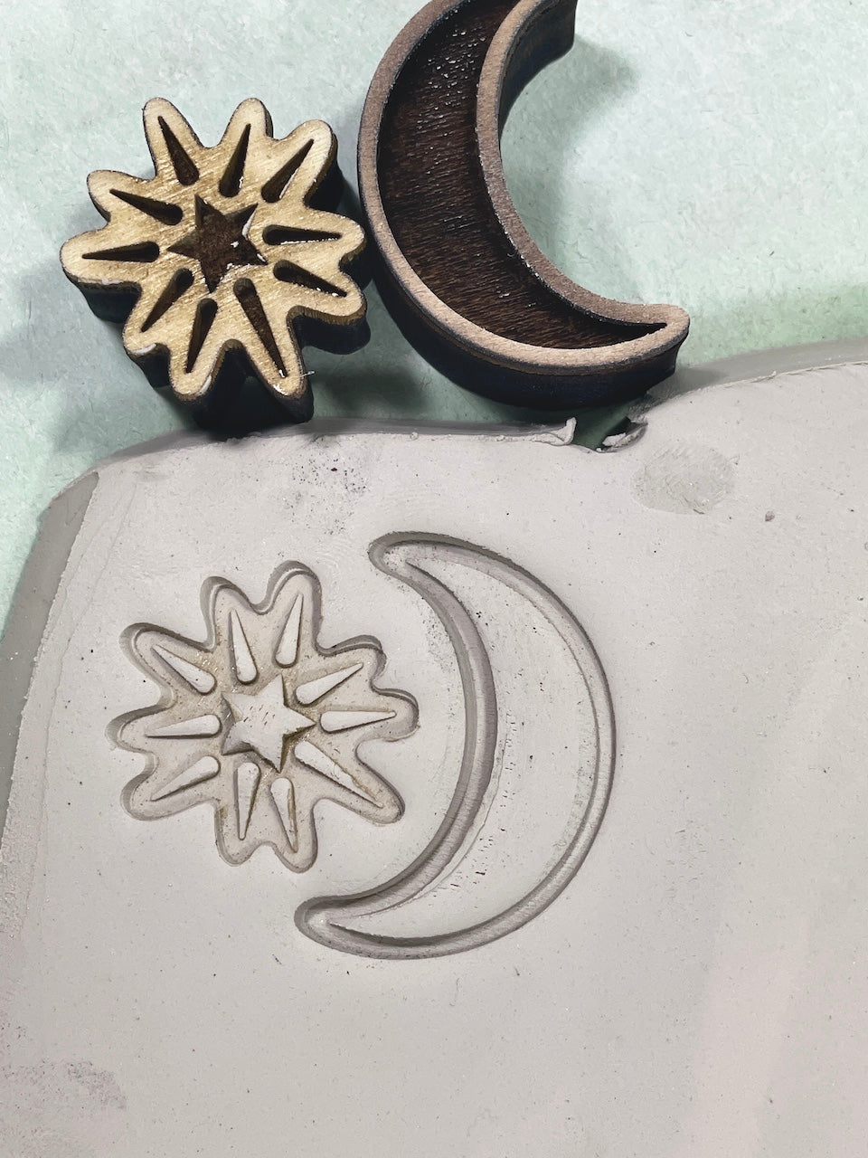 Sun, Moon & Stars - Moon - Stamp