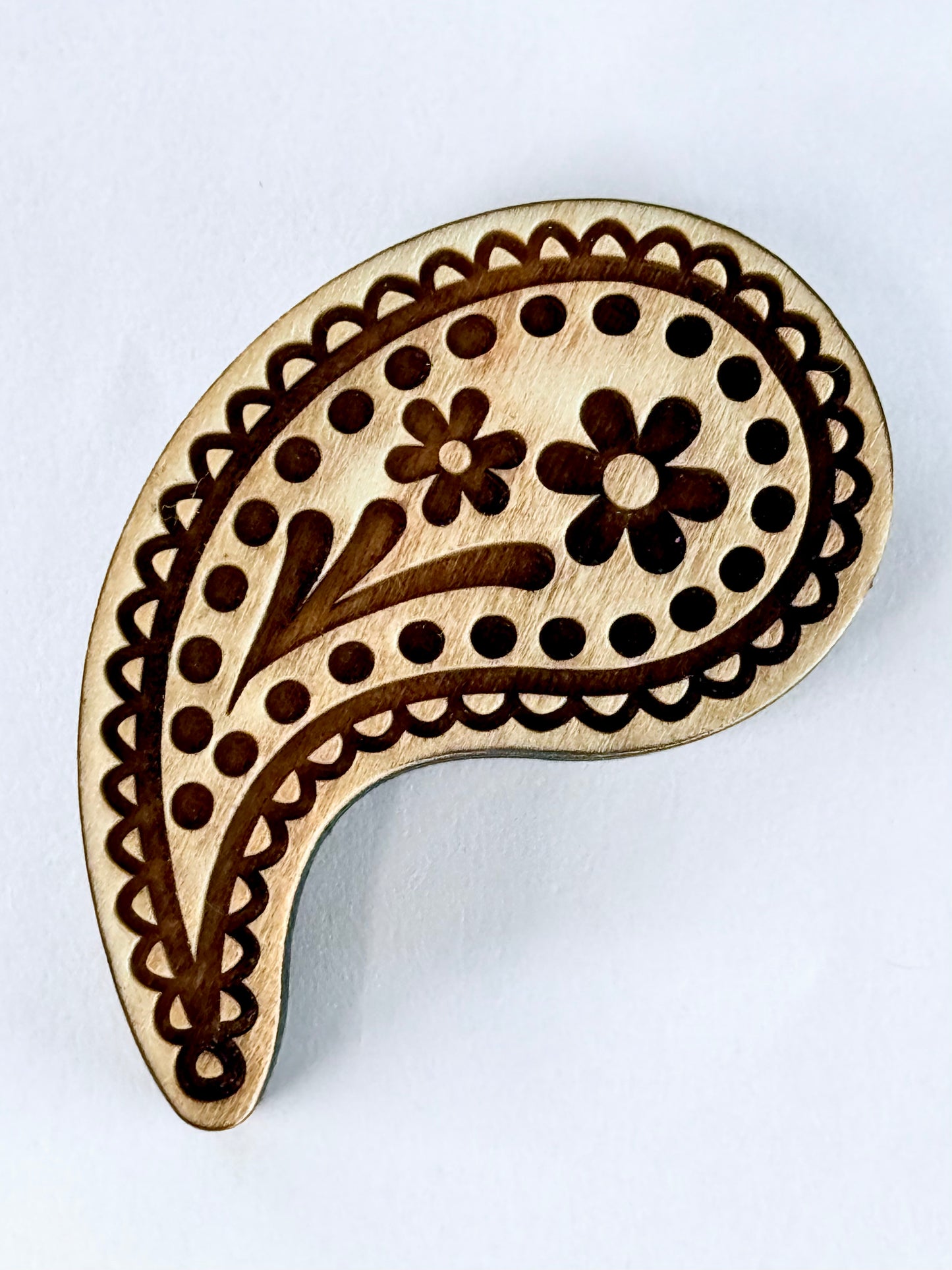 Paisley - Stamp with double flower