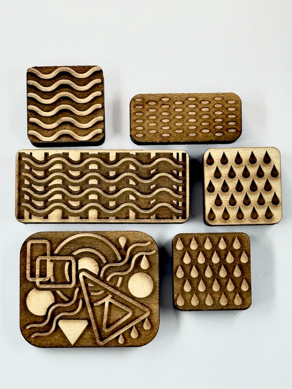 Looney Bin (Raised Droplets)- Stamp