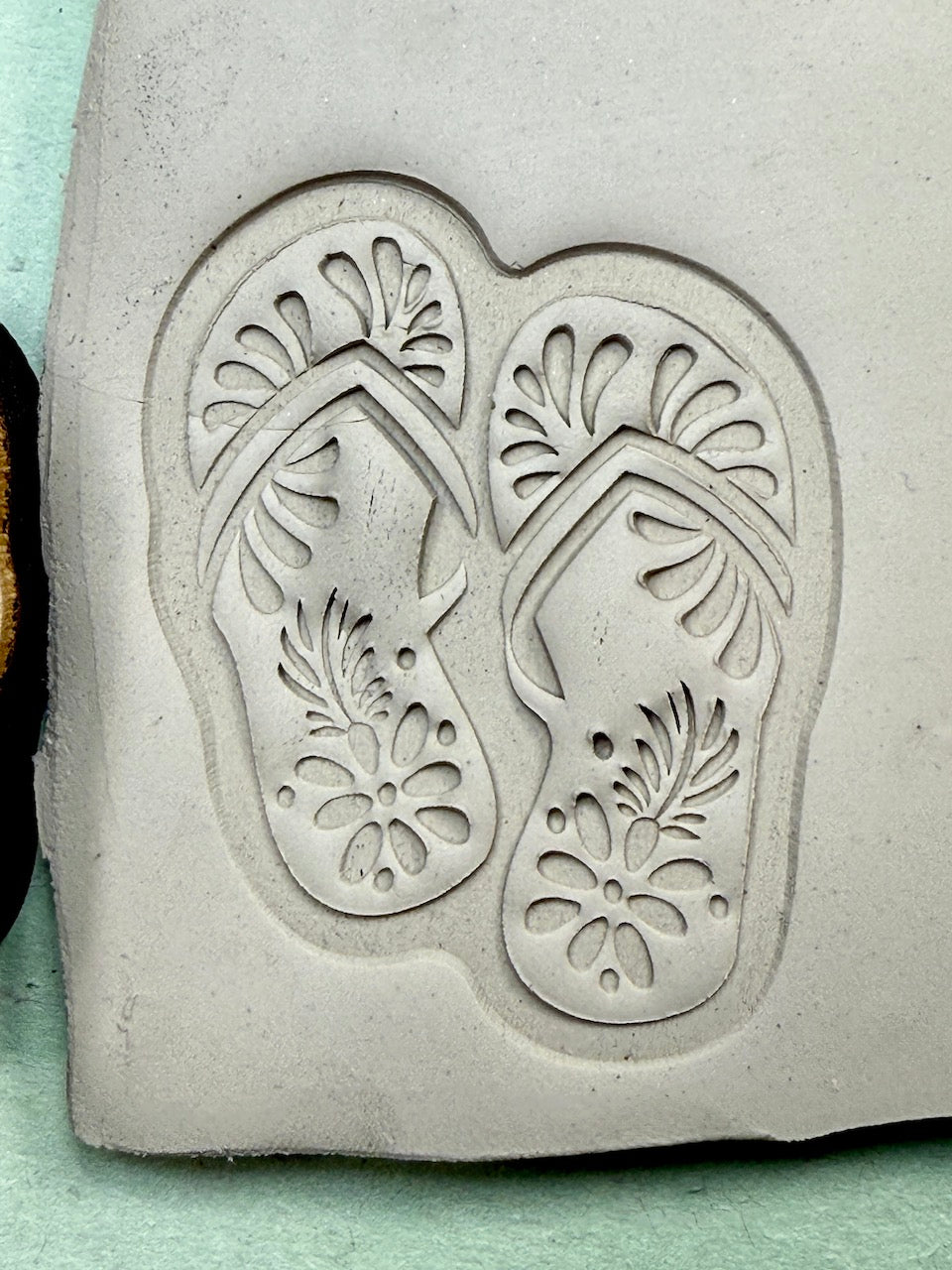 Beach Vibes (Flip Flops Large)- Stamp