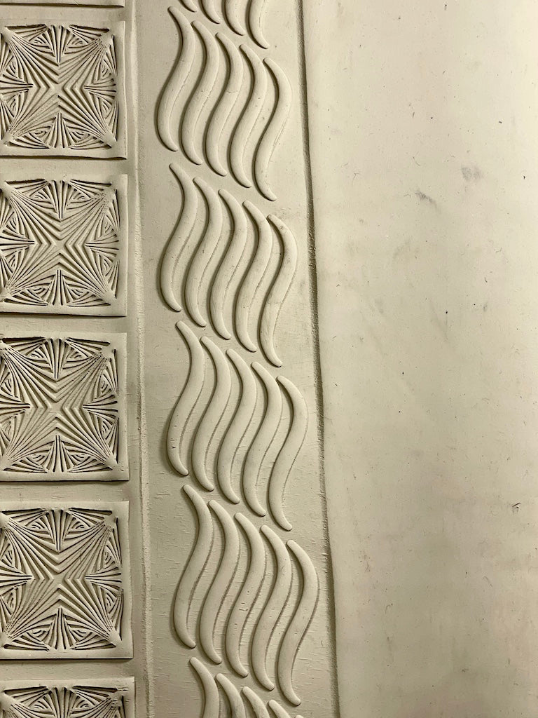 2" Kaleidoscope Textured Rolling Pin