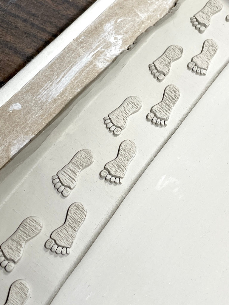 2" Bigfoot Tracks Textured Rolling Pin