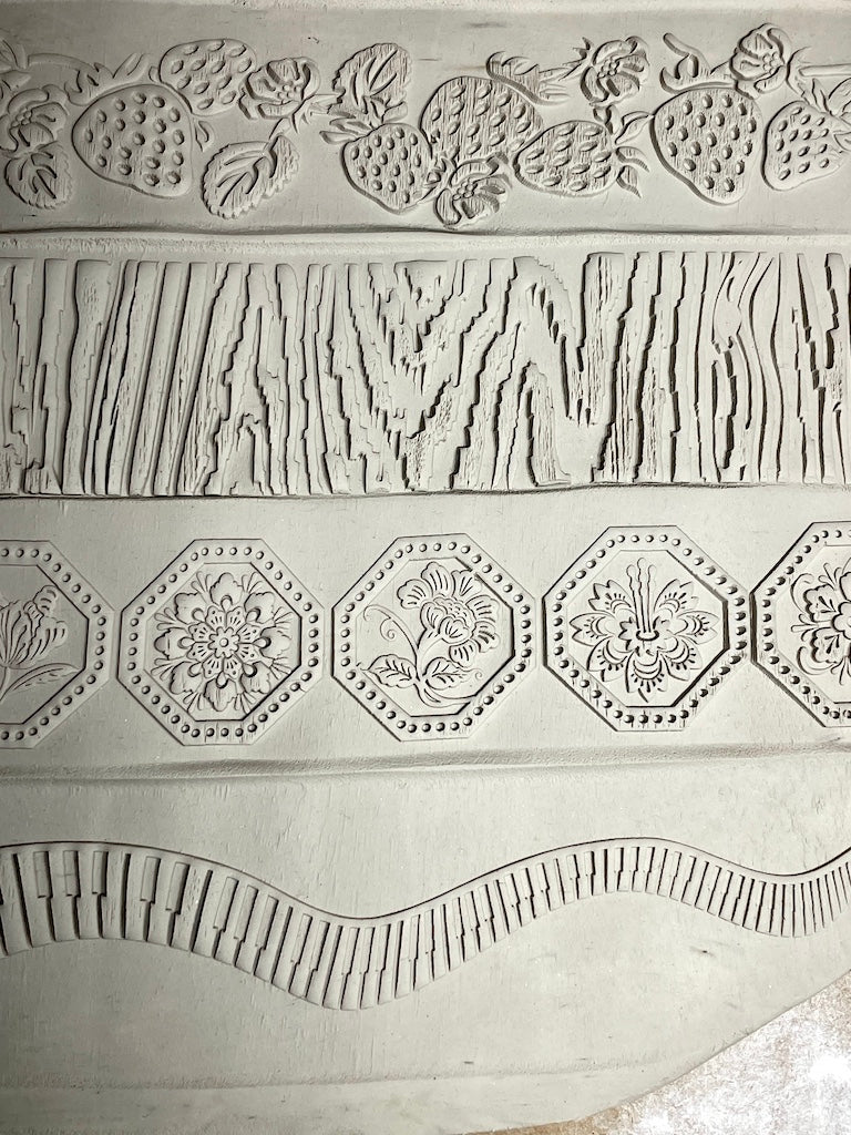 2" Piano Keys Textured Rolling Pin