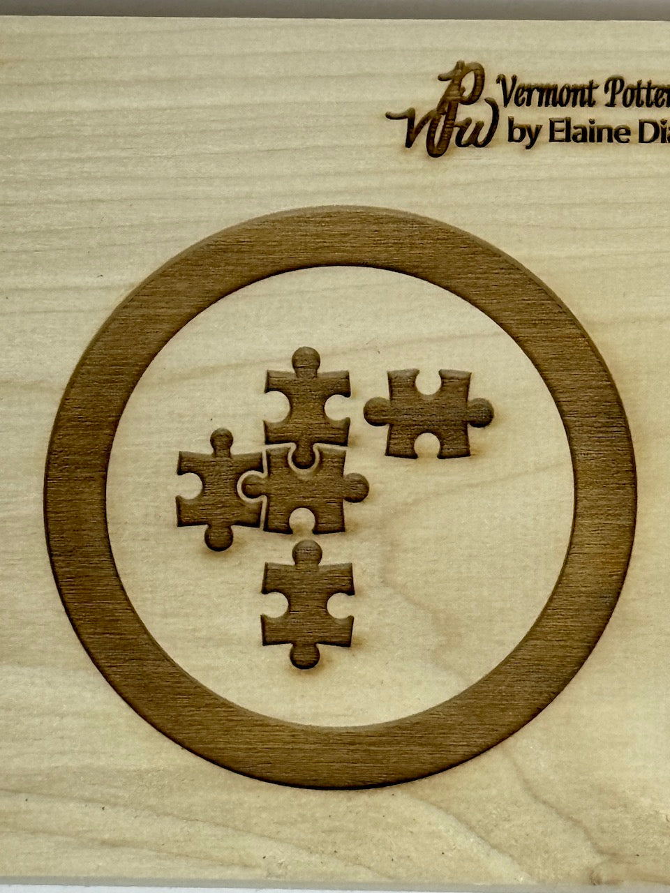 Jigsaw Puzzle (In Process) Textured Mug Plank