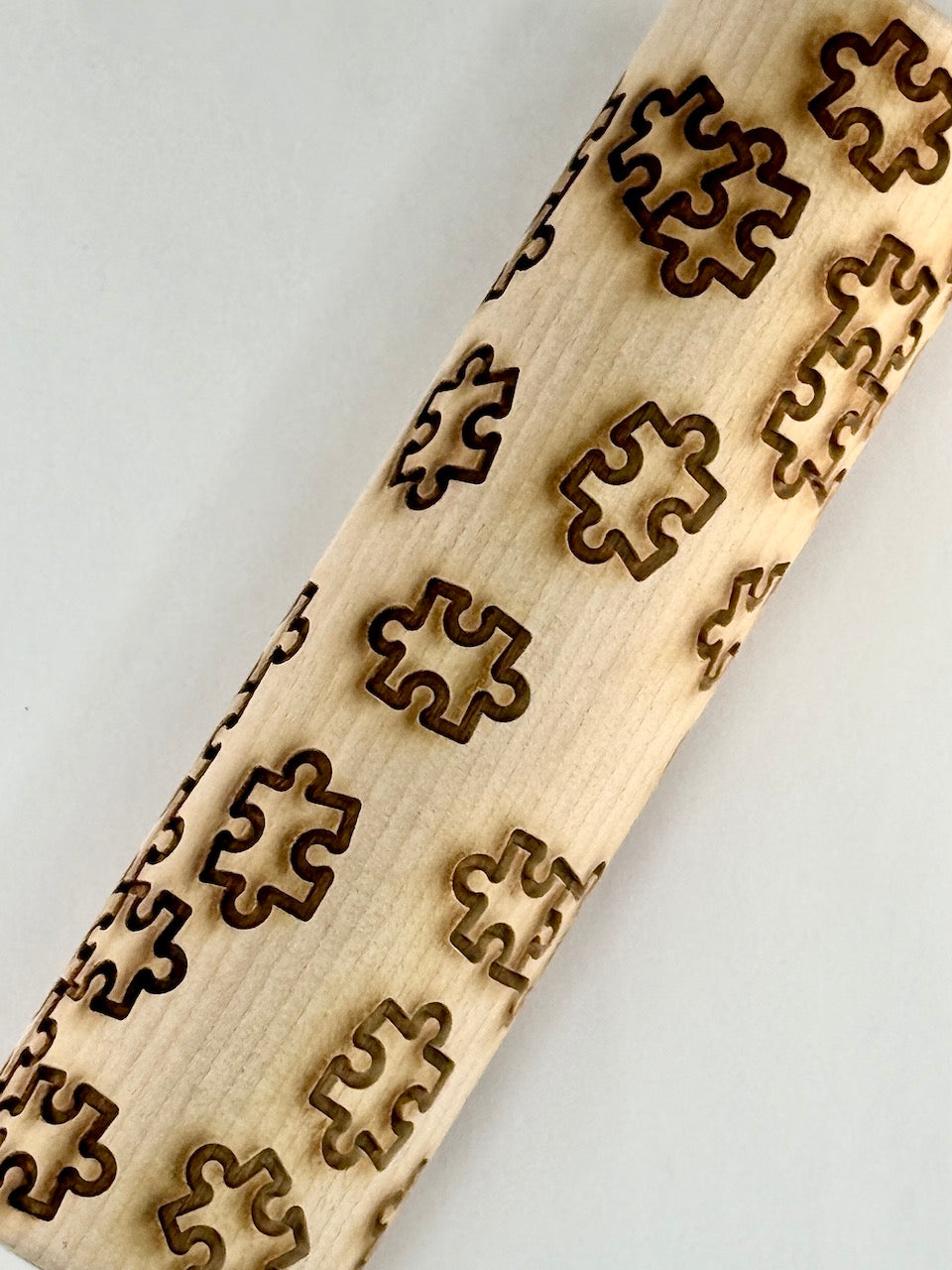 7" Jigsaw Puzzle (In Process) Textured Rolling Pin