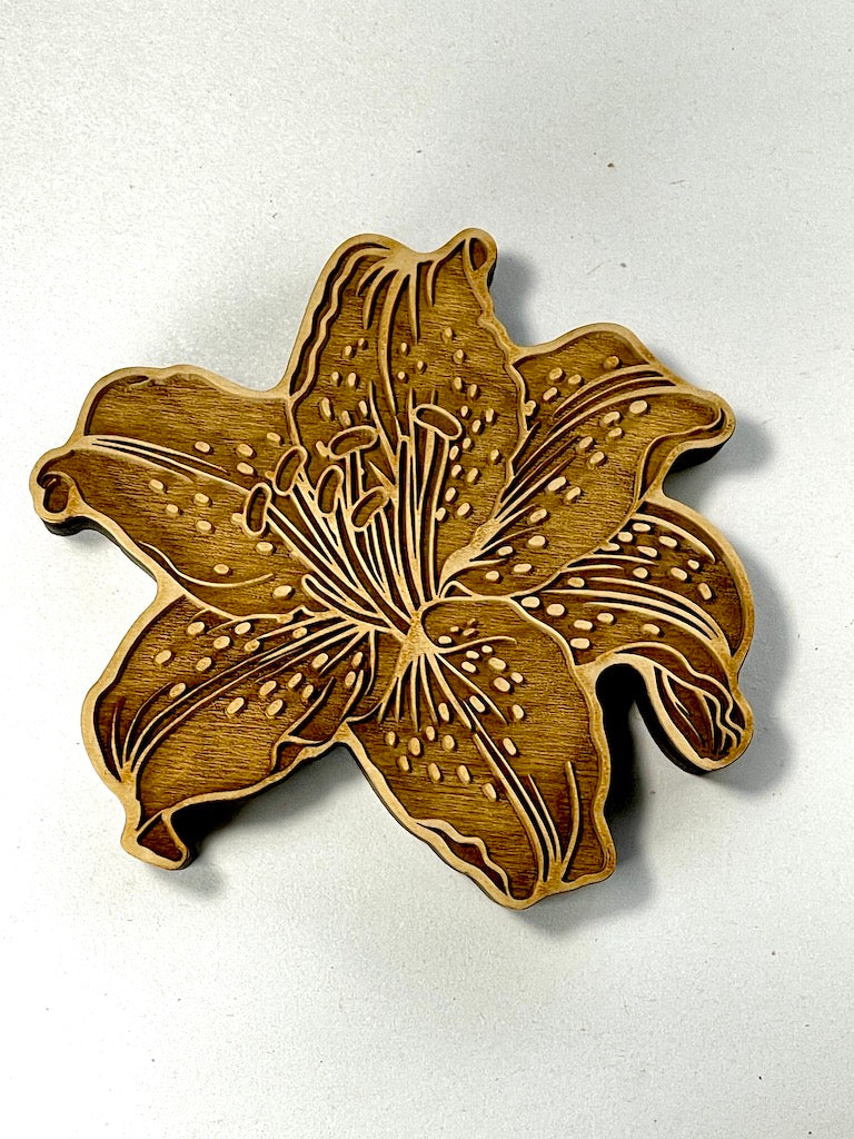tiger lily brooch Tiger Lily (Extra Large- Left Facing)