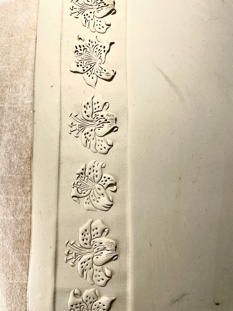 2" Tiger Lily Textured Rolling Pin