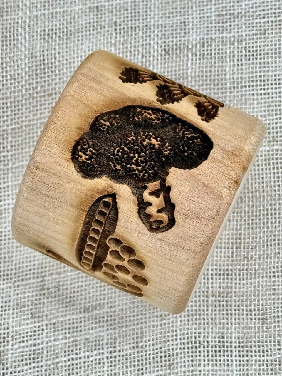 2" Veggies Textured Rolling Pin