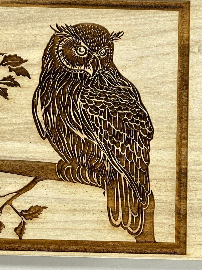 Owls Textured Mug Plank