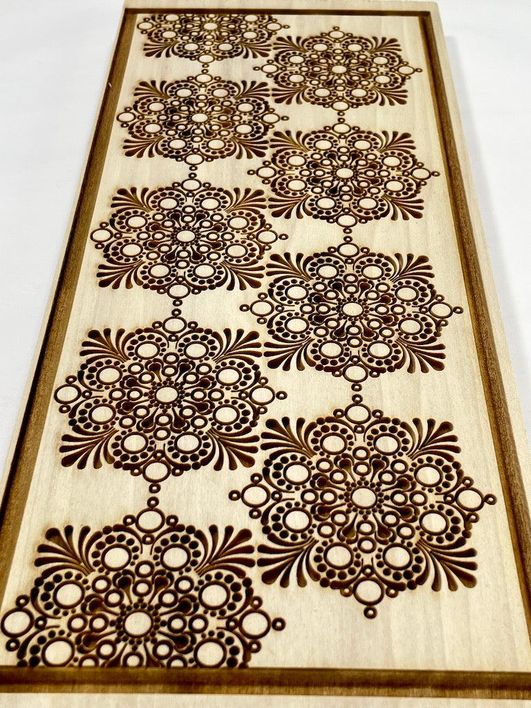 Mandala Lace Textured Mug Plank