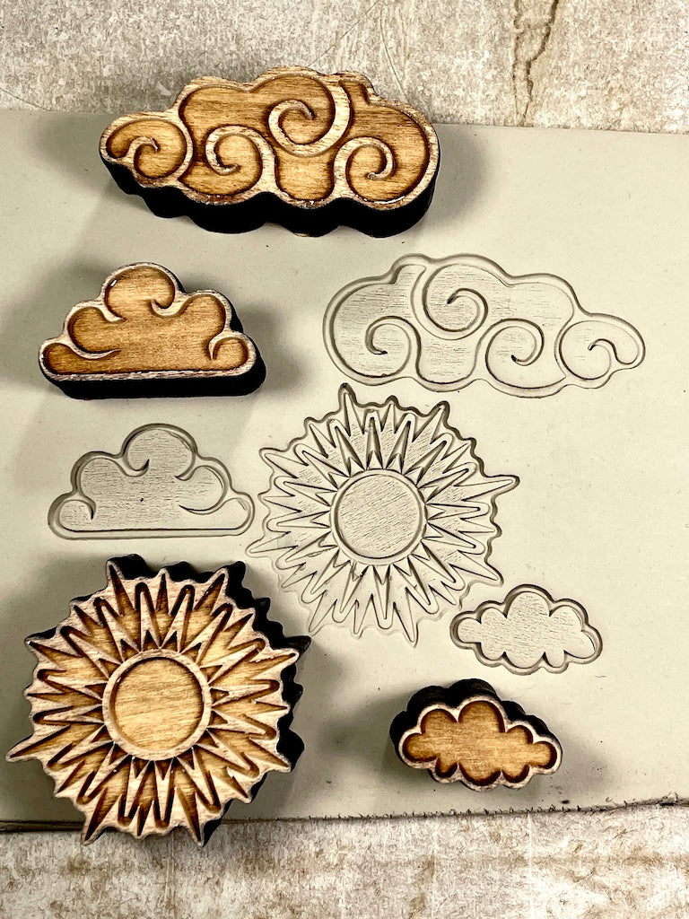 Sun, Moon & Stars (CLOUD - SMALL)- Stamp