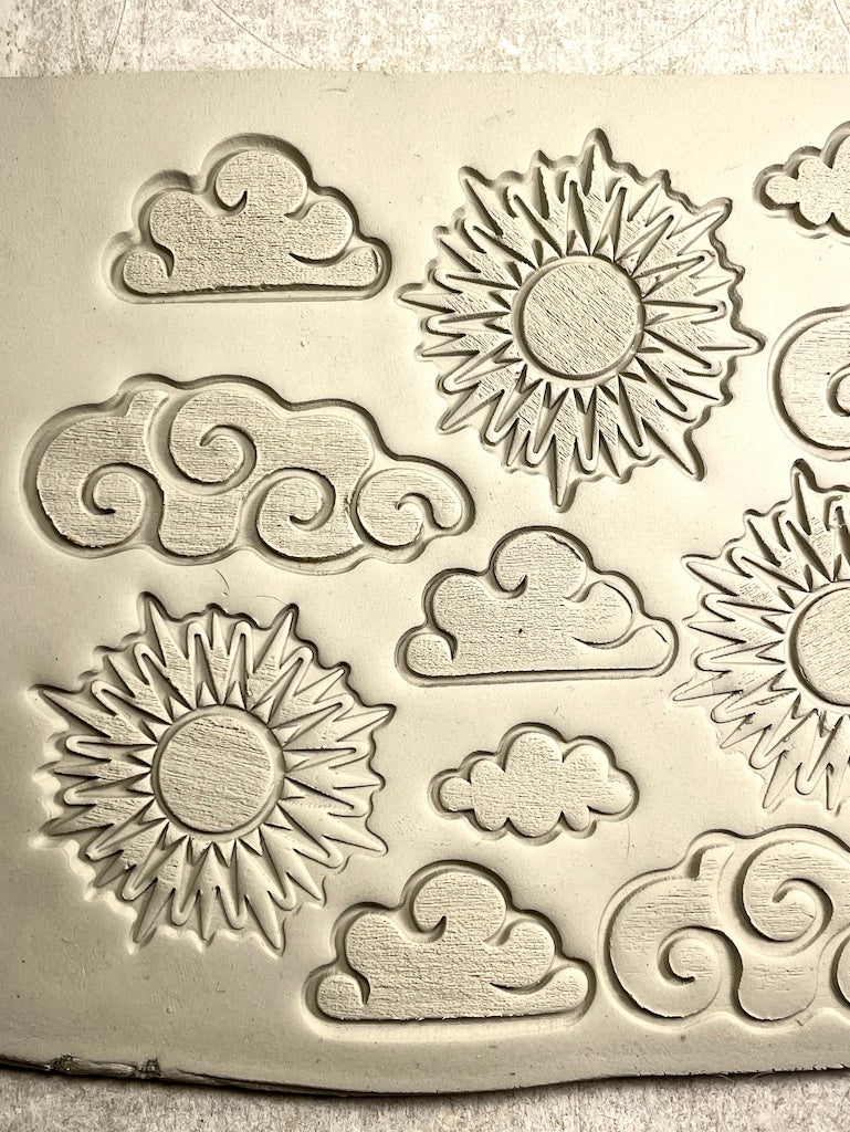 Sun, Moon & Stars (CLOUD - MEDIUM)- Stamp