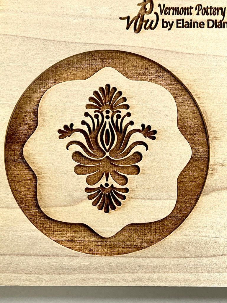 Floral Phoenix Textured Mug Plank