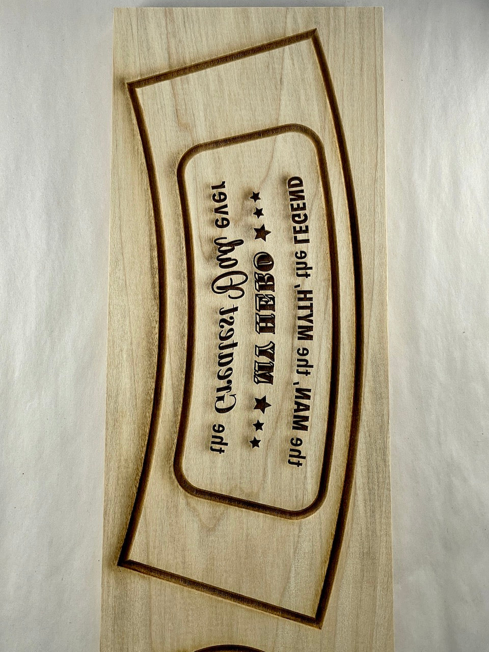 Greatest Dad Ever- Curved Textured Mug Plank