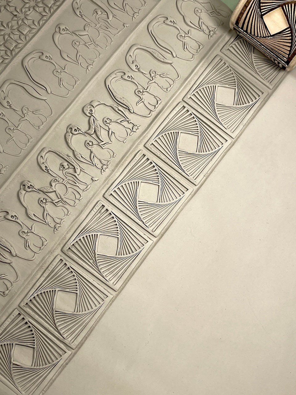 2" Shutter View Textured Rolling Pin