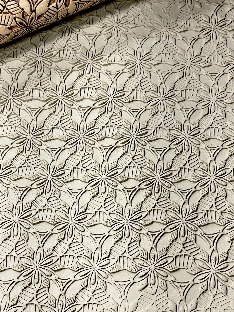 7" Grandma's Lace Textured Rolling Pin