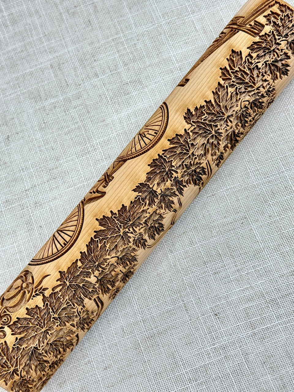 Bicycle Textured Rolling Pin