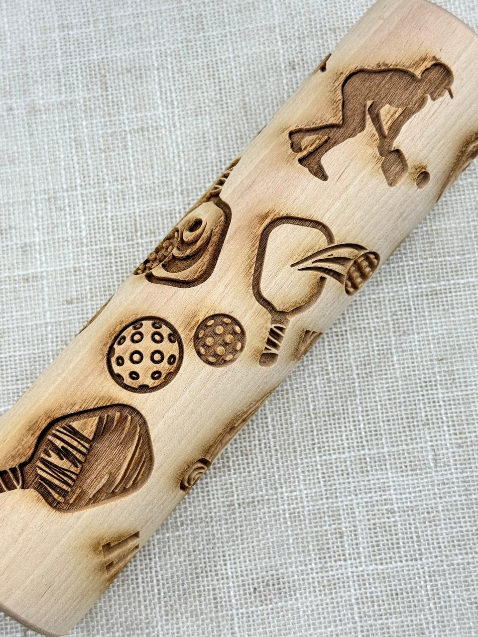 7" Pickleball Textured Rolling Pin