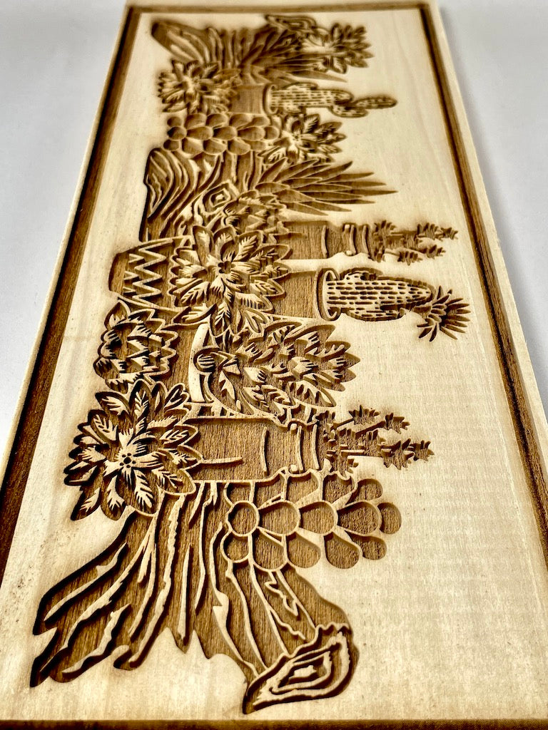 Succulents Textured Mug Plank