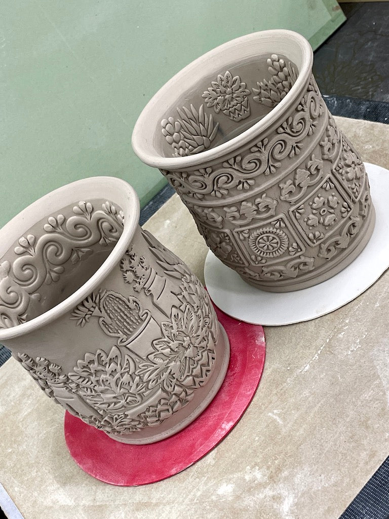 Mexican Talavera Tiles Textured Mug Plank