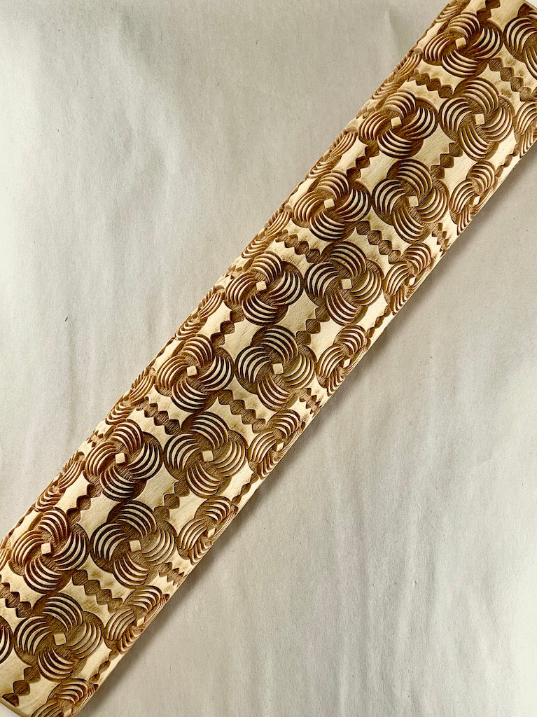 Pin Wheels & RicRac Textured Rolling Pin