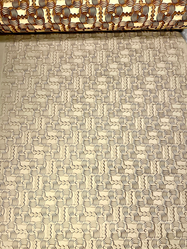 Pin Wheels & RicRac Textured Rolling Pin