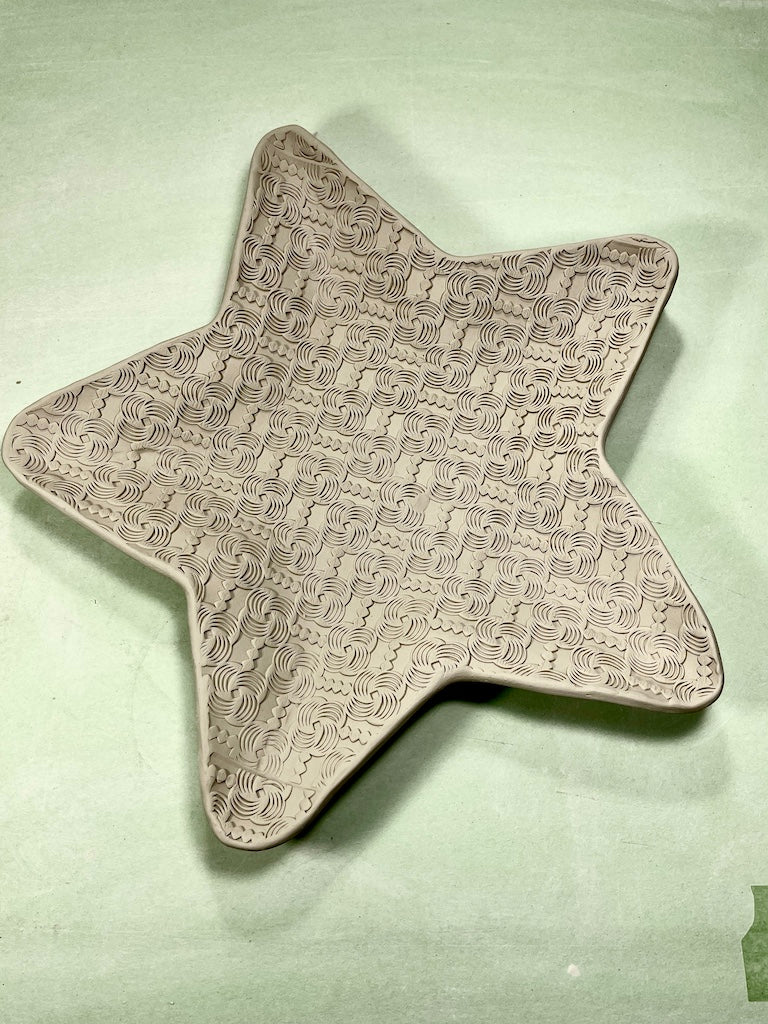 Pin Wheels & RicRac Textured Rolling Pin