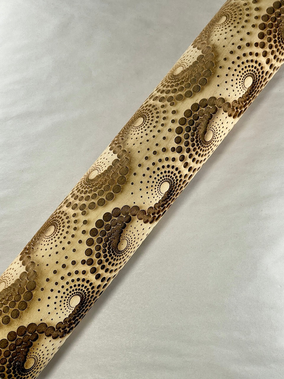 Dizzy Spirals Textured Rolling Pin