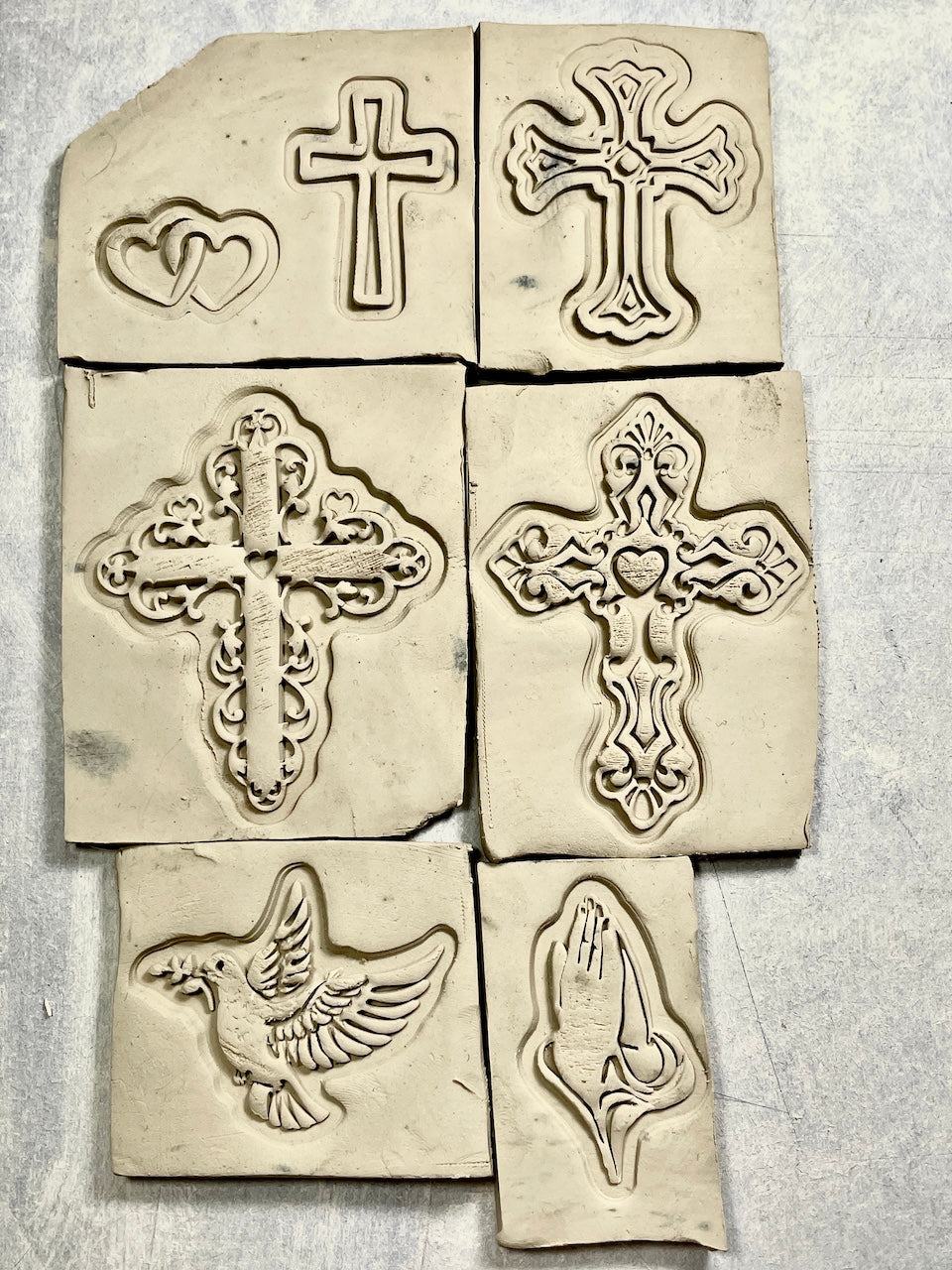 Crosses - Stamp (Hearts Joined)