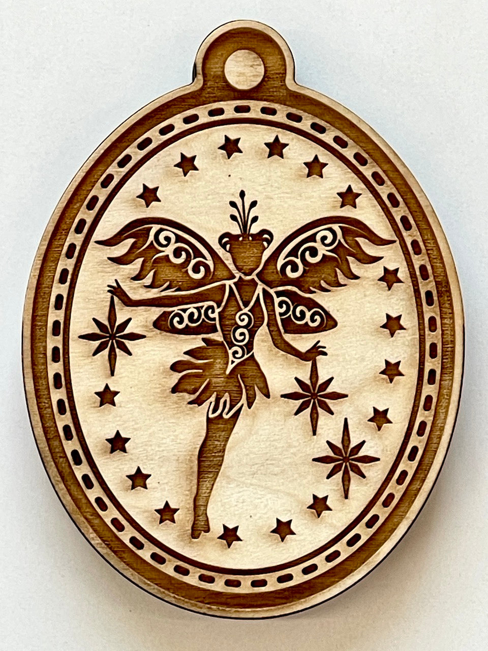Ornament (Fairy and Stars)- Stamp