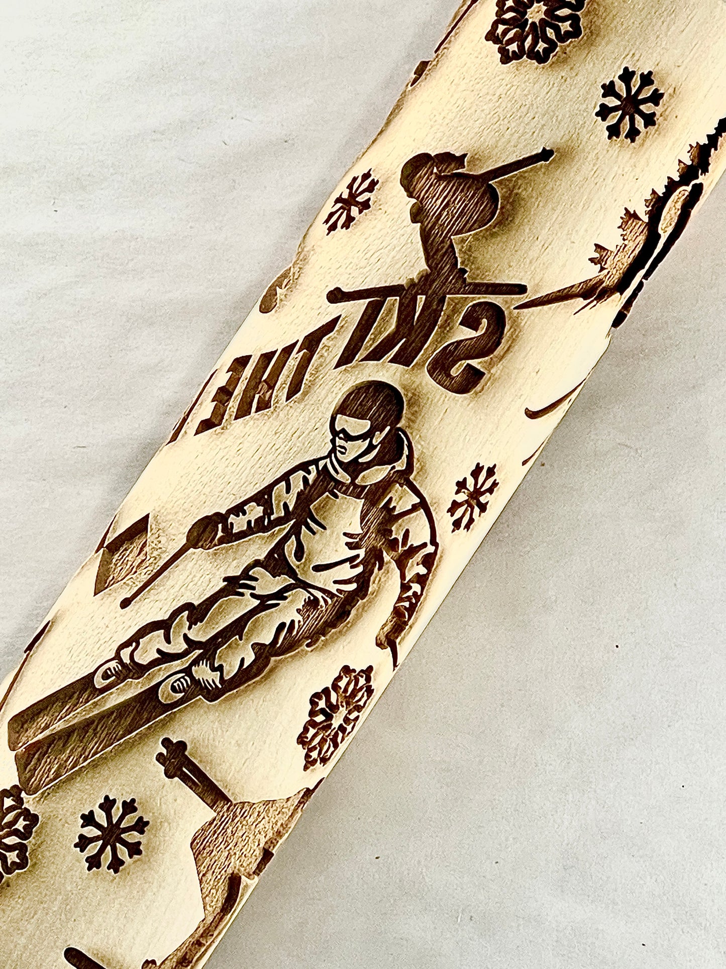 Ski the East 7" Textured Rolling Pin