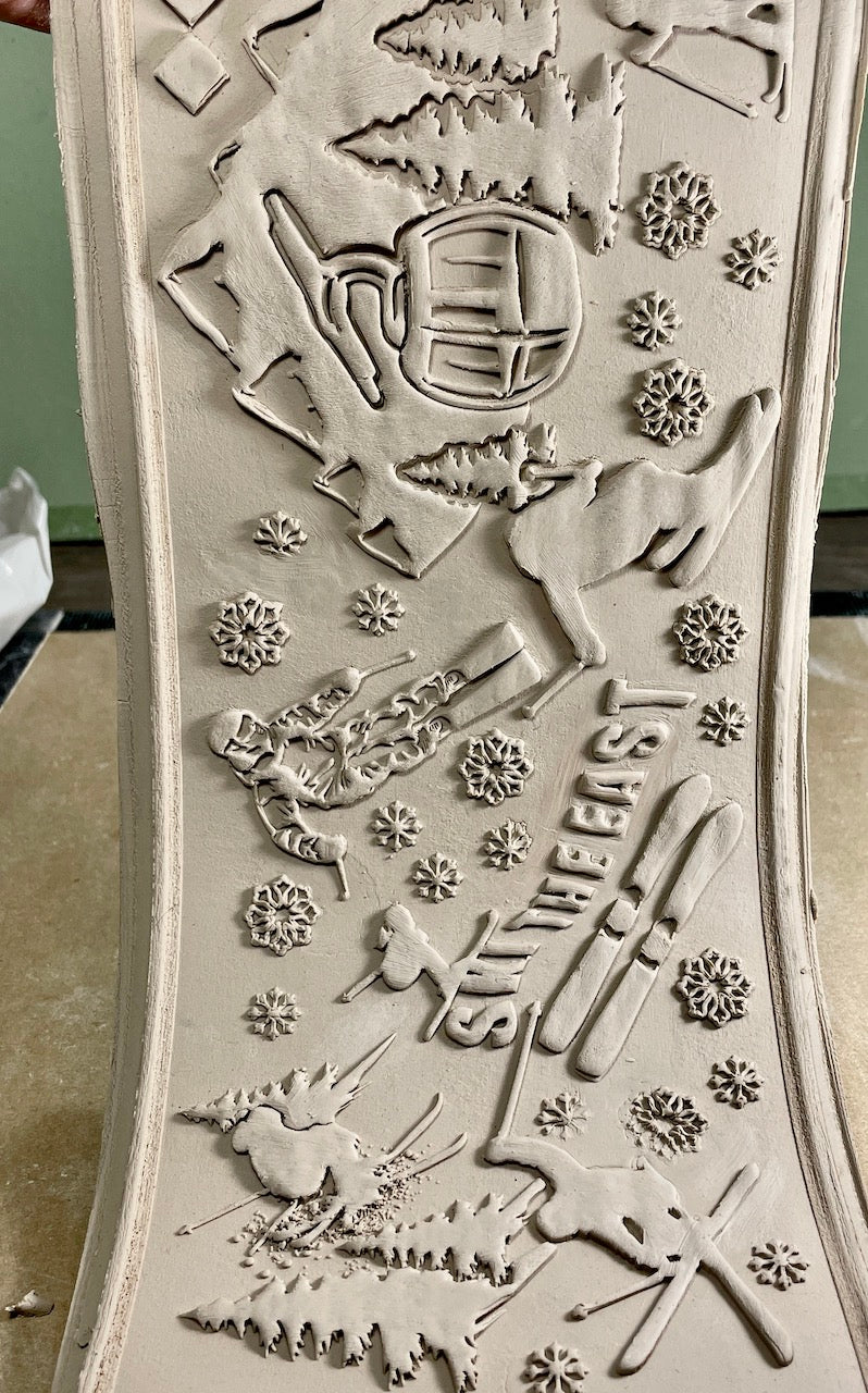 Ski the East Textured Mug Plank