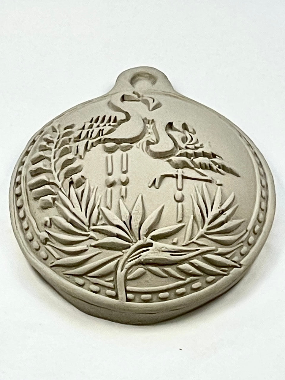 Ornament (Flamingo & Ferns)- Stamp