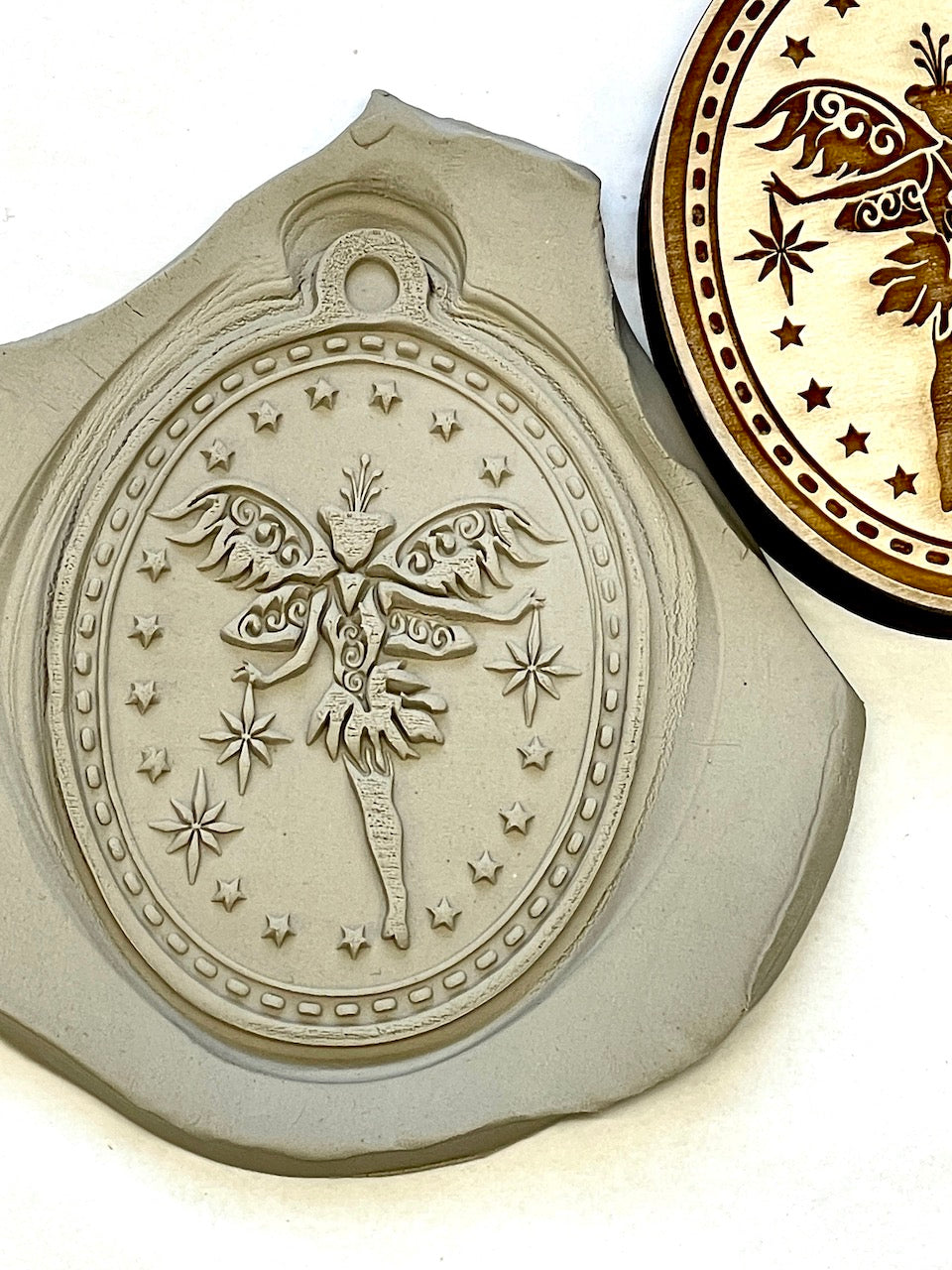 Ornament (Fairy and Stars)- Stamp
