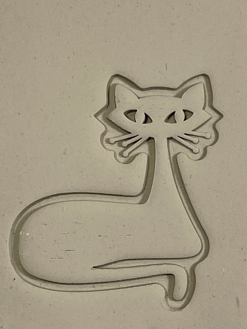 Cats, Mid-Century (Laying)- Stamp