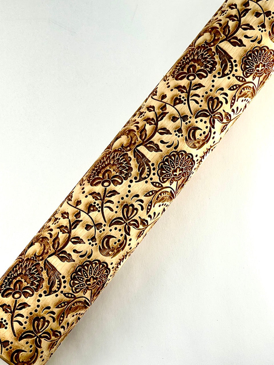 Farmhouse Floral Textured Rolling Pin