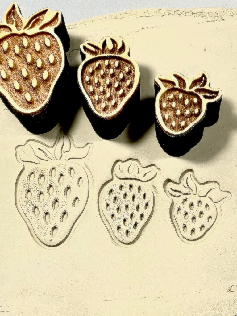 Strawberries (Strawberry Cluster)- Stamp