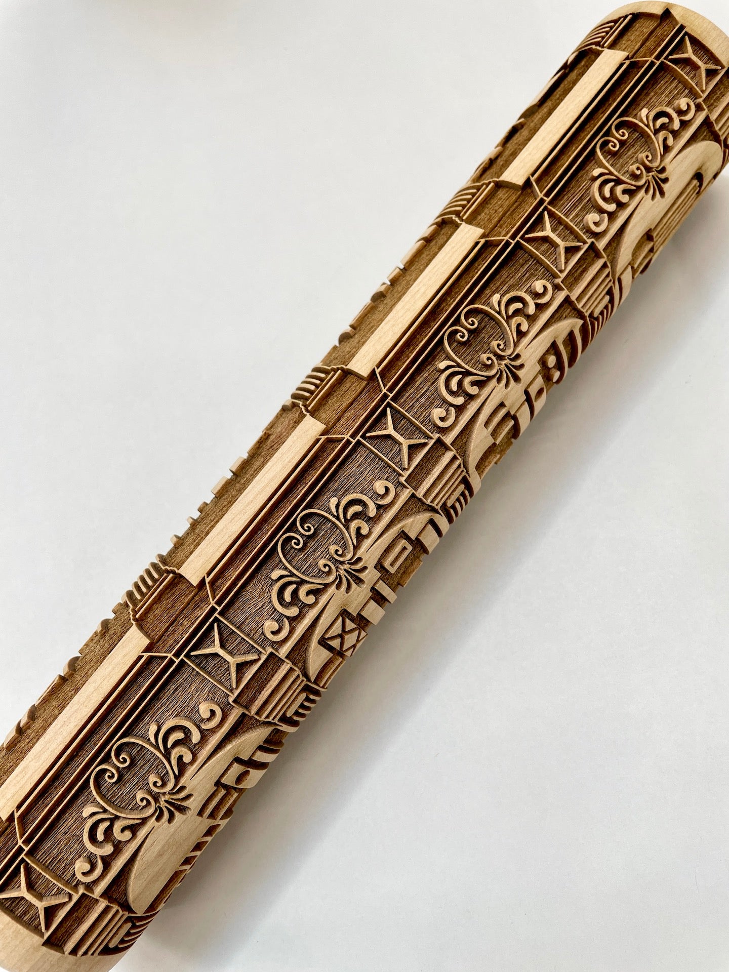 Books and Bookshelves Textured Rolling Pin