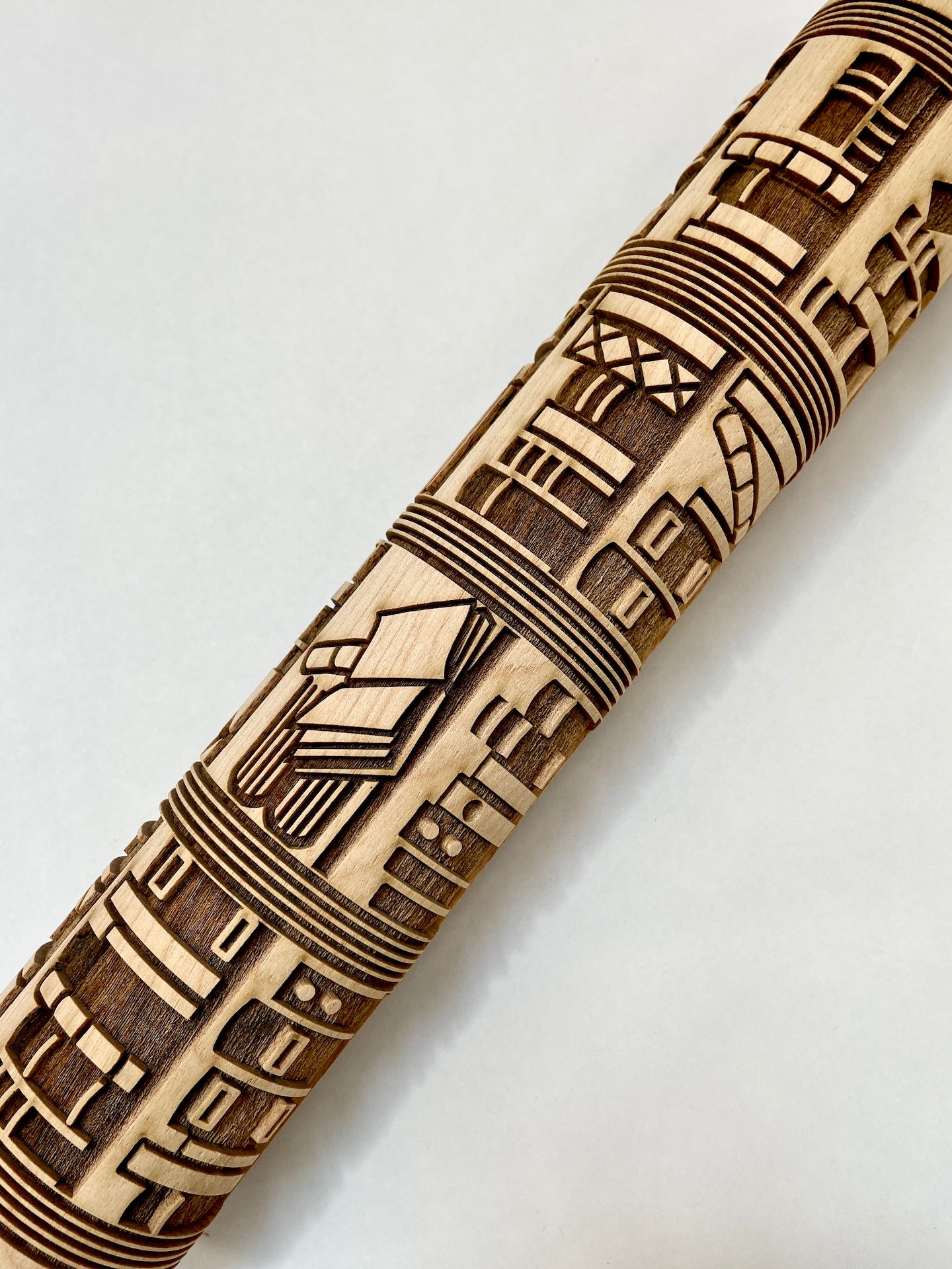 Books and Bookshelves Textured Rolling Pin