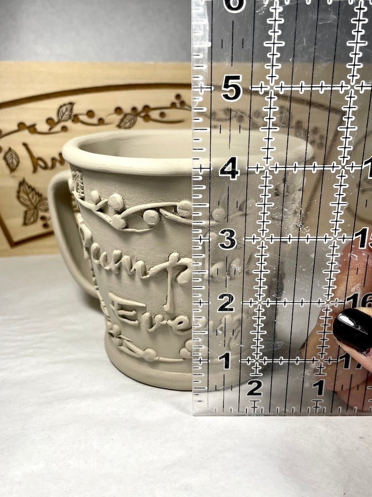 Pocket Snowflakes Curved Textured Mug Plank