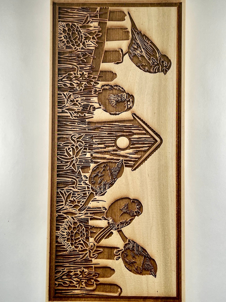 Birds on a Fence Textured Mug Plank