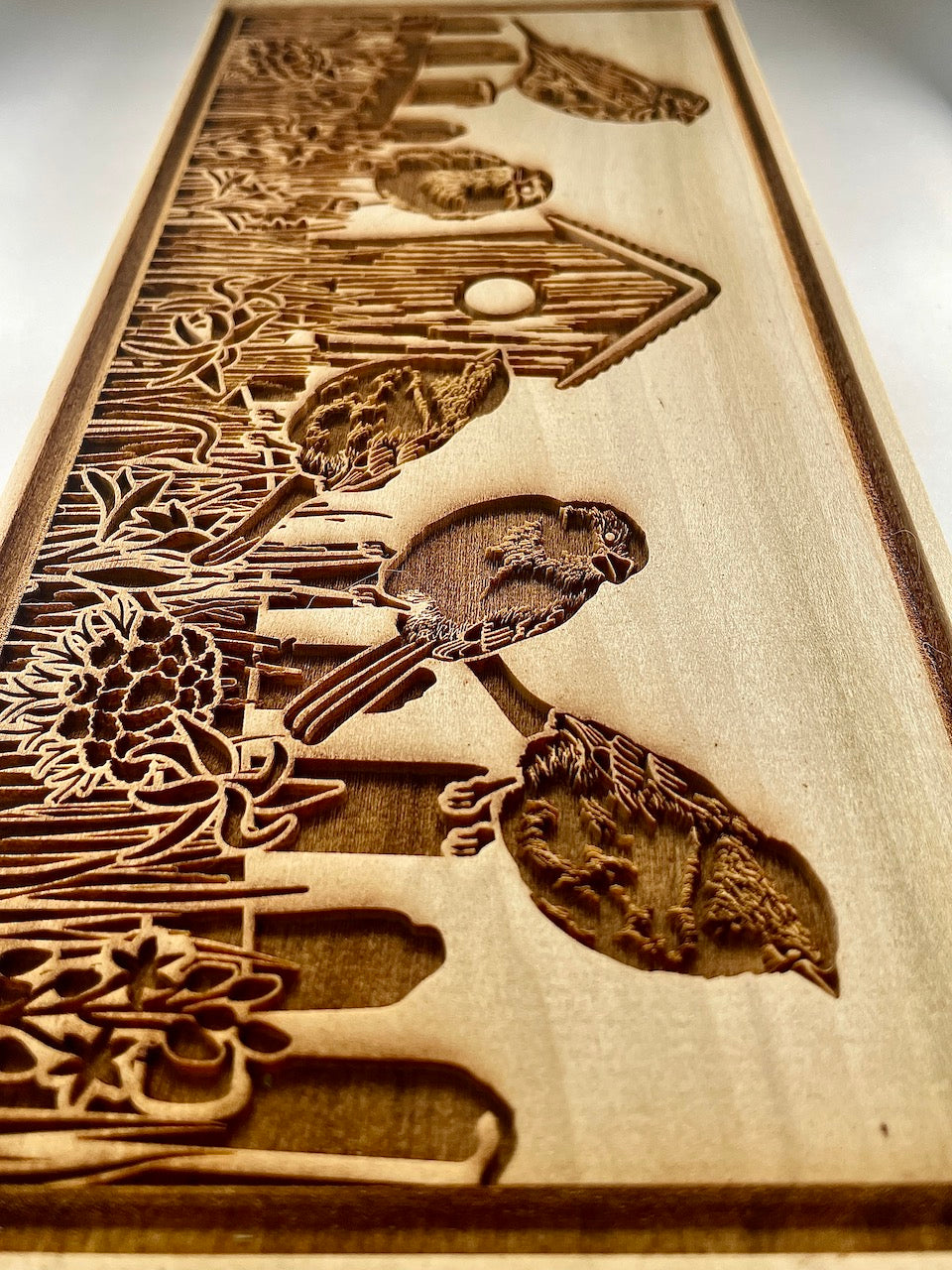Birds on a Fence Textured Mug Plank