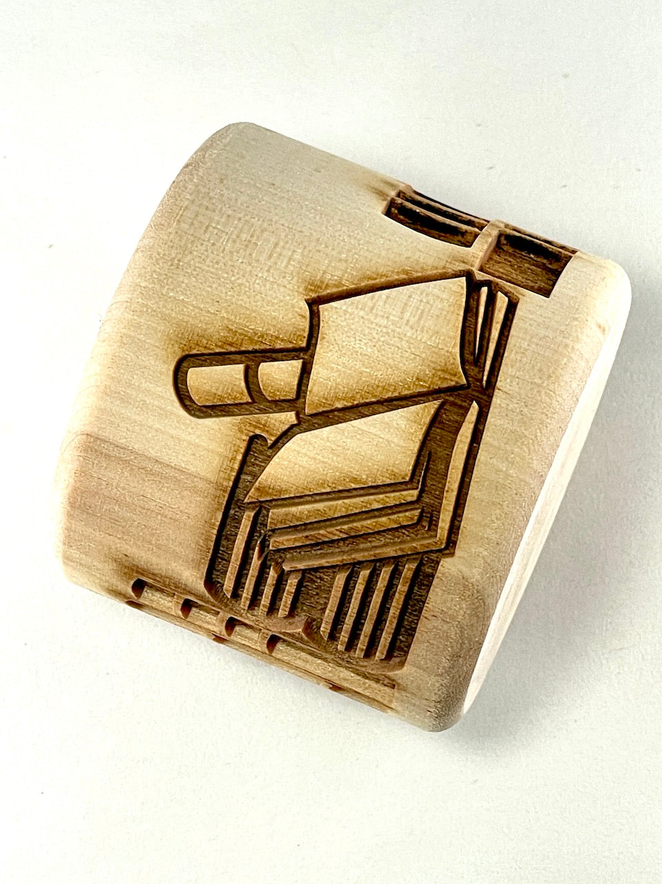 2" Books Textured Rolling Pin