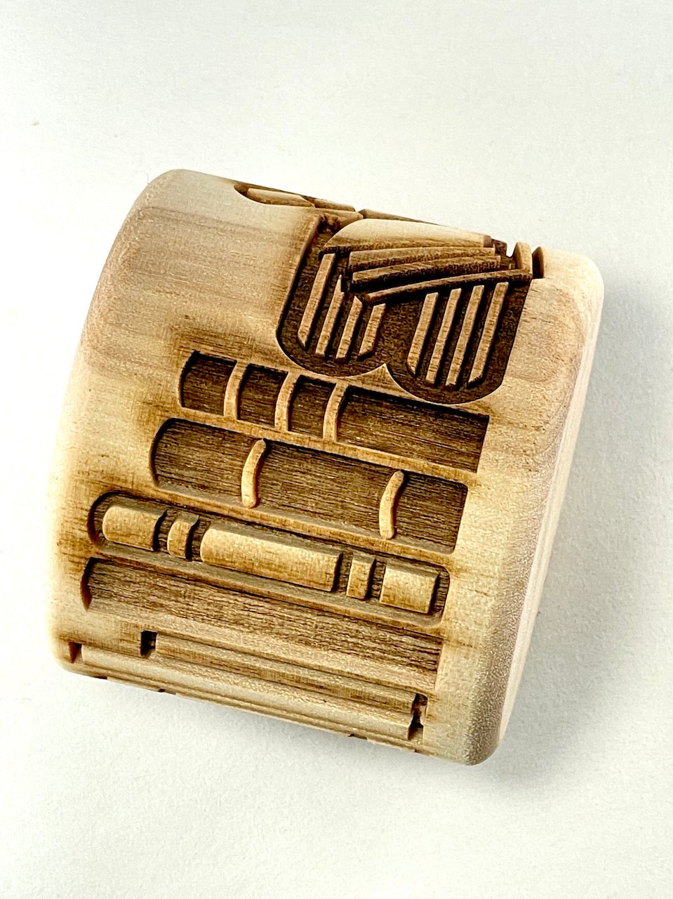 2" Books Textured Rolling Pin