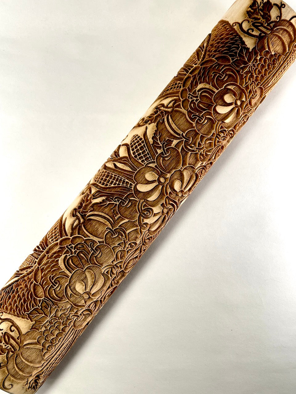 Fall Harvest Textured Rolling Pin