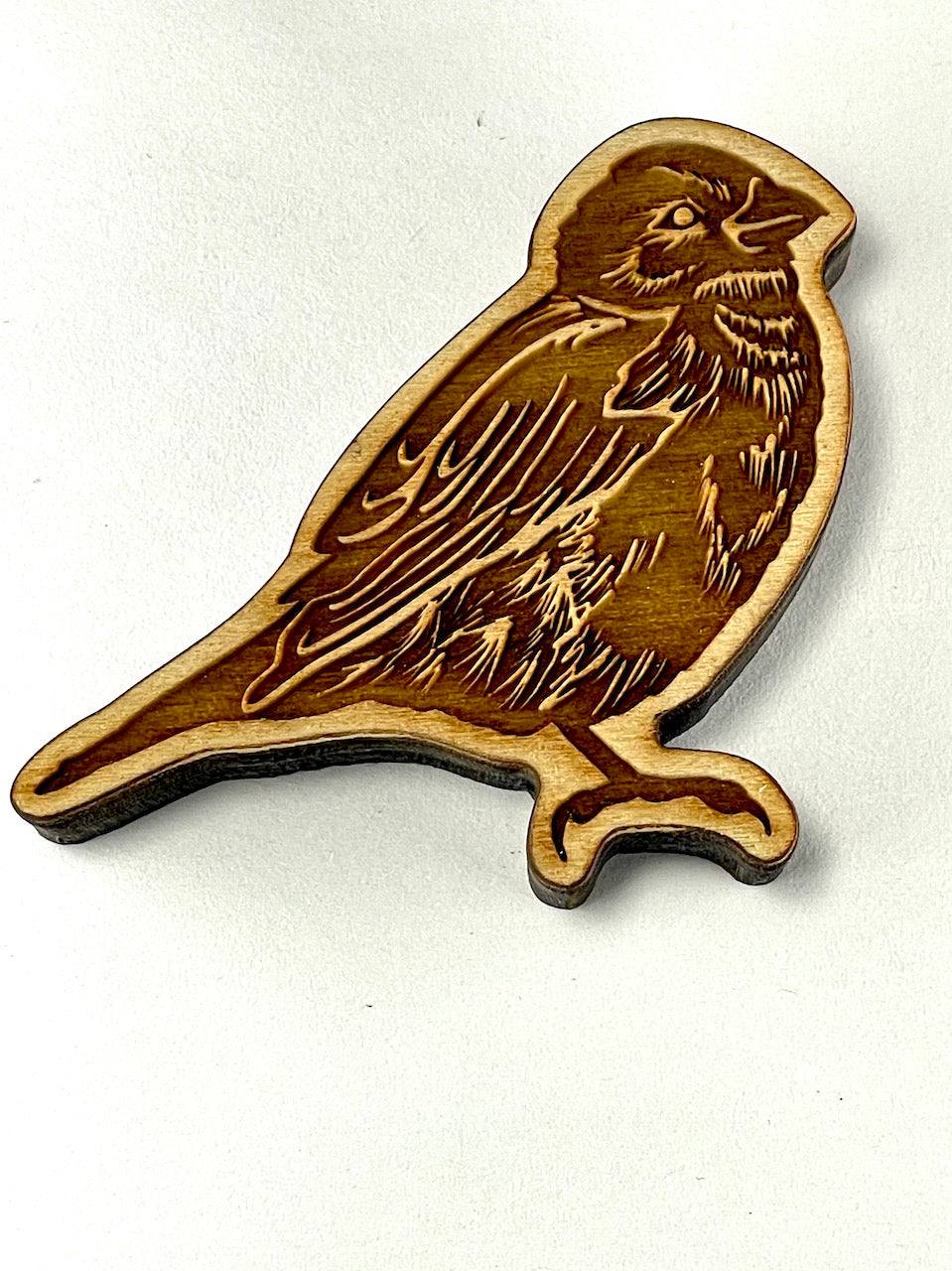 Birds on a Fence (Bird Profile)- Stamp