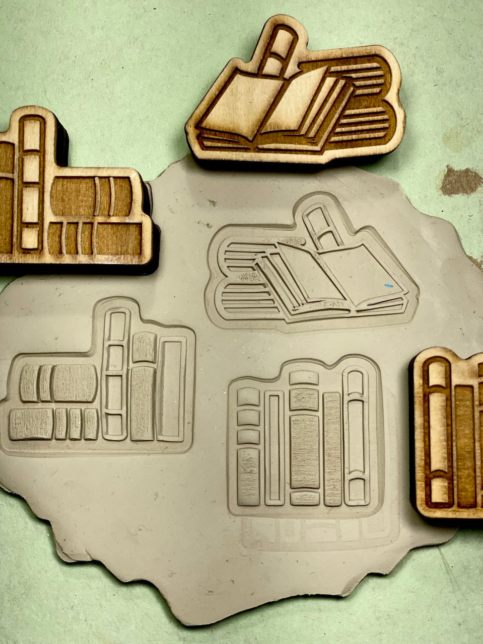 Books and Bookshelves Collection- Stamp Bundle