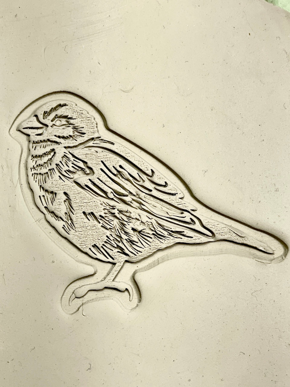 Birds on a Fence (Bird Profile)- Stamp